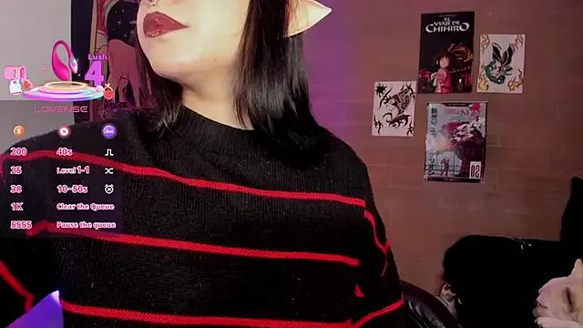 blackfllame from StripChat is Freechat