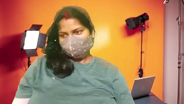 StripChat Hansika190 is Freechat Hansika190 — fucking dildo vibraotr and red panty